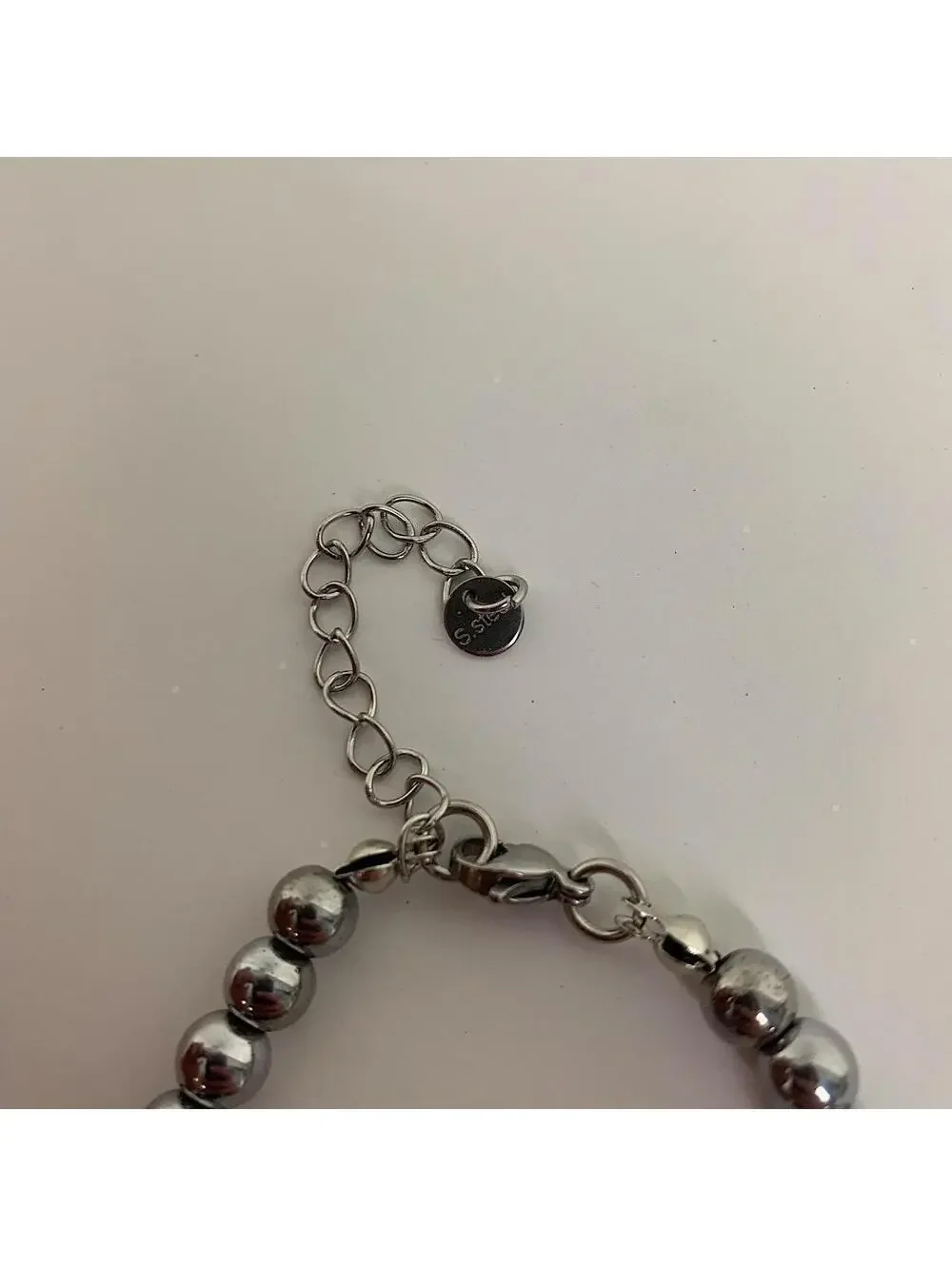 Cyber y2k 2000s style grunge chrome pearl rhinestone silver cross pendant Cuban